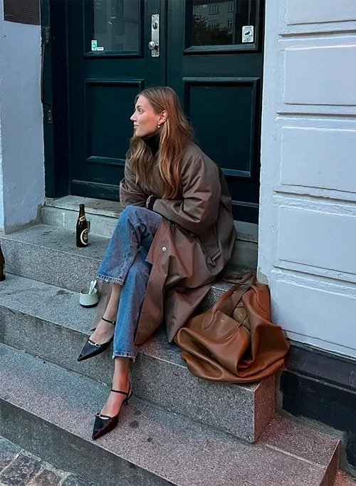 Wearing pointed toe 2024 heels